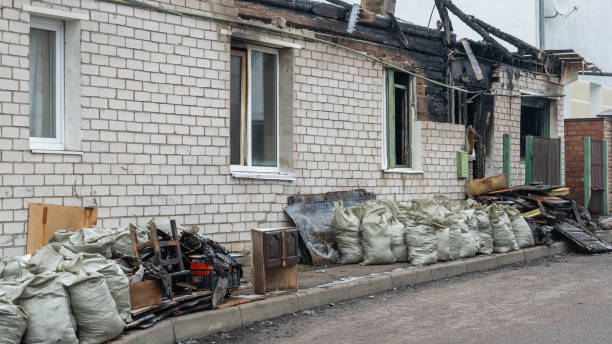 Professional Soot Cleanup technician working in Conroe, TX